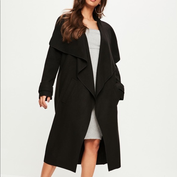 oversized waterfall duster coat